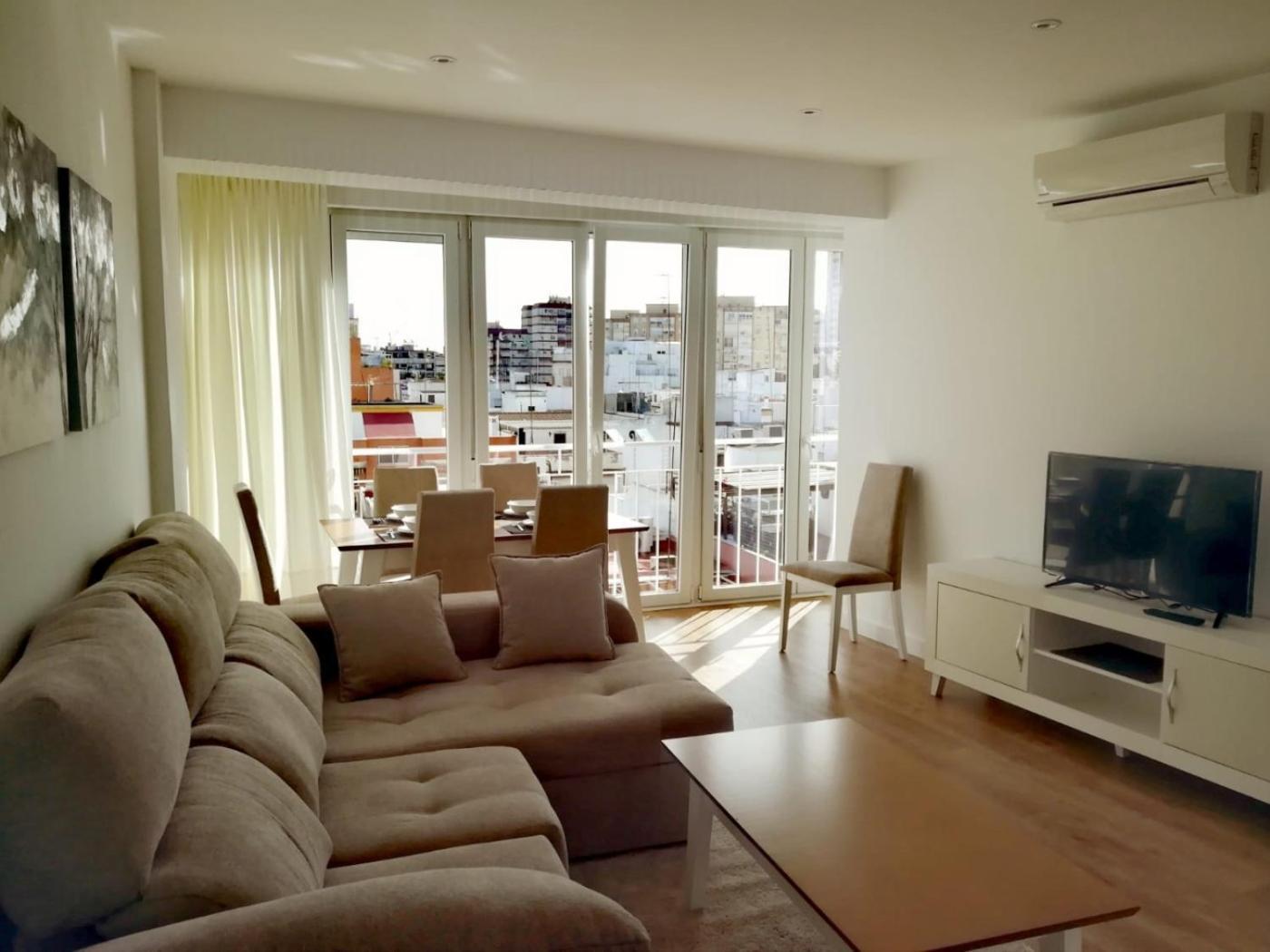 La Luz De Triana Apartamento 3 Dormitorios Sevilla Bagian luar foto